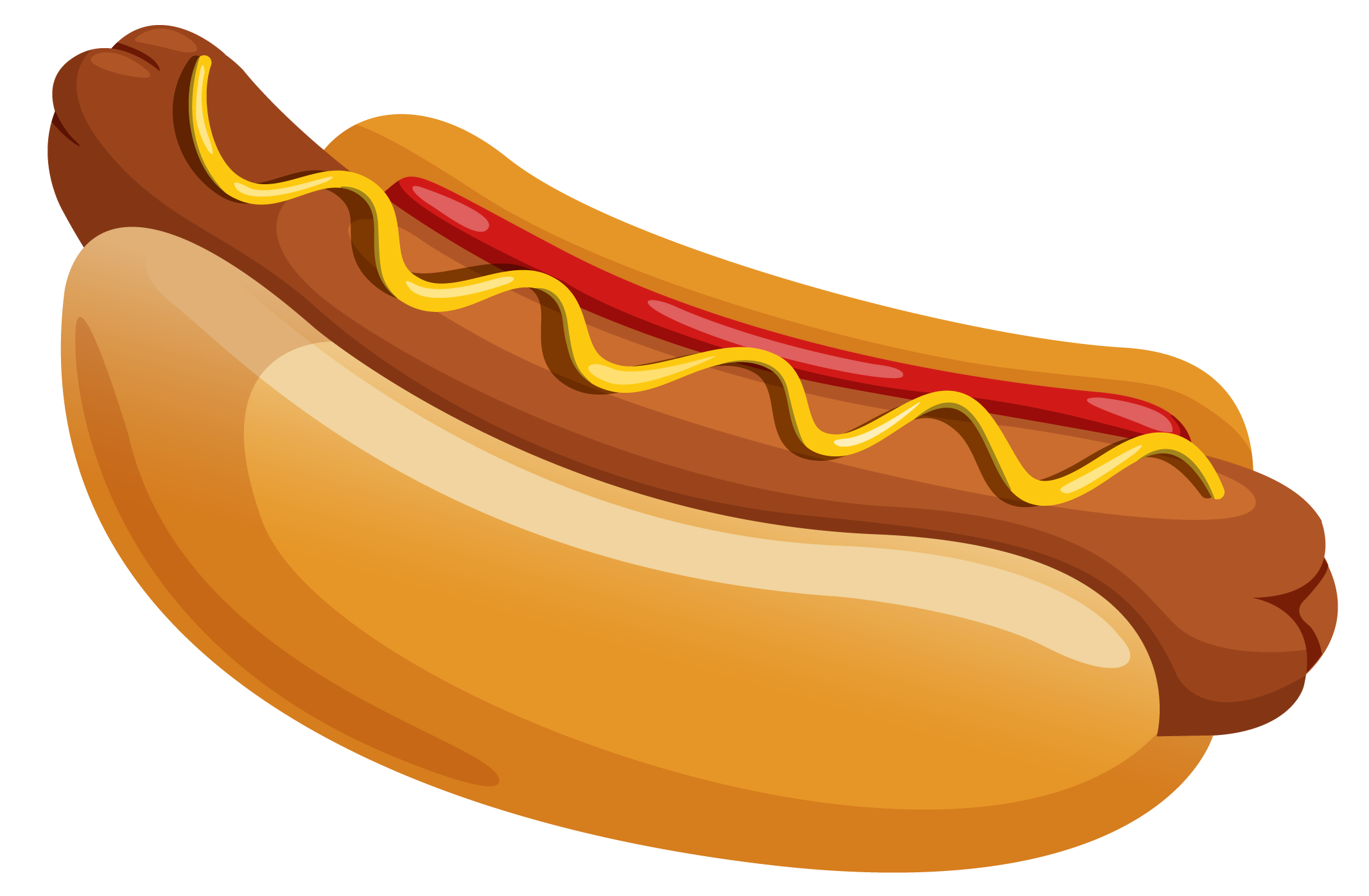 Hot dog with mustard clipart 4 image 