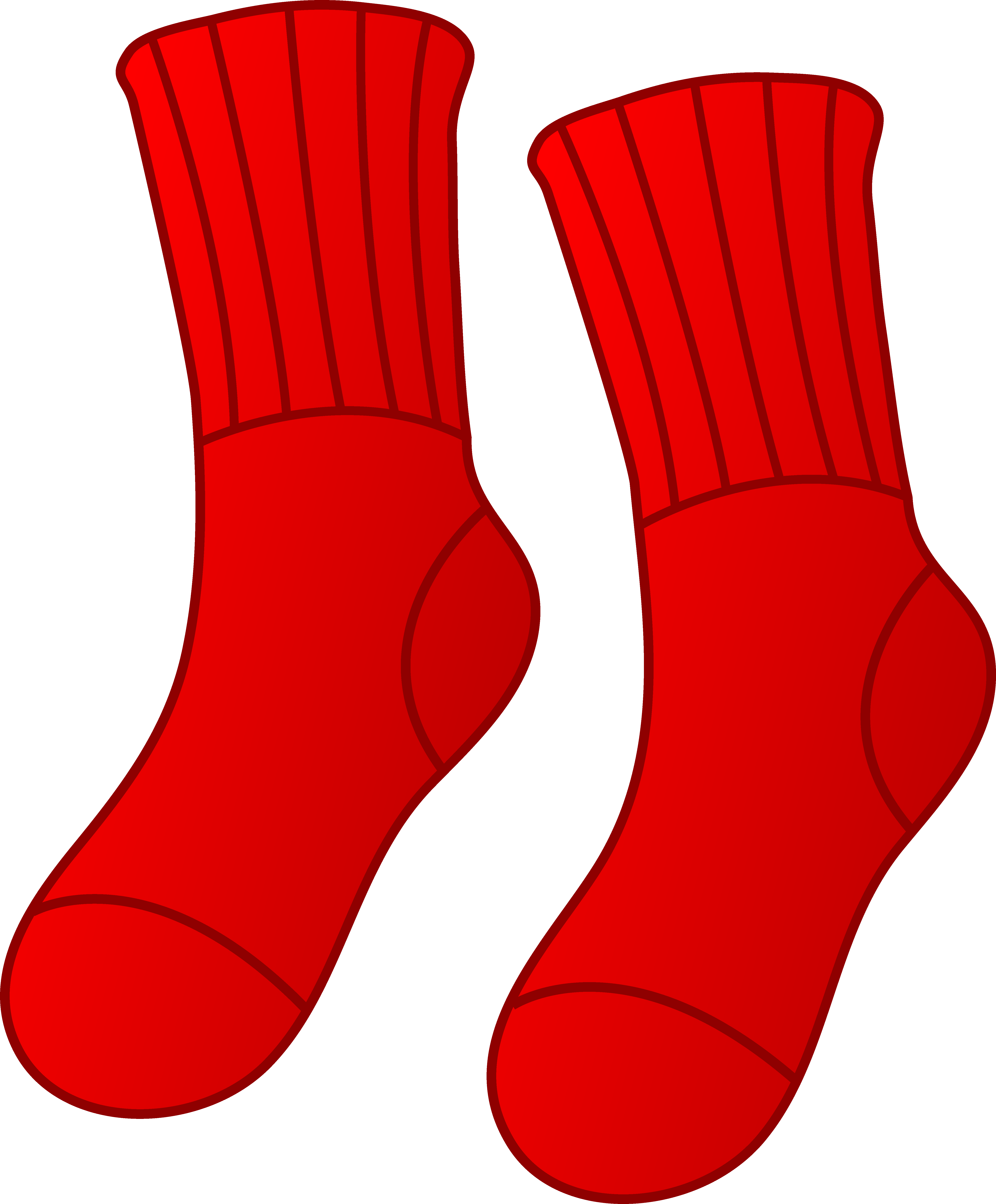 clip art red socks - Clip Art Library