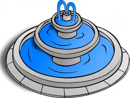 Tiered Fountain Illustration - Decorative Water Feature Design