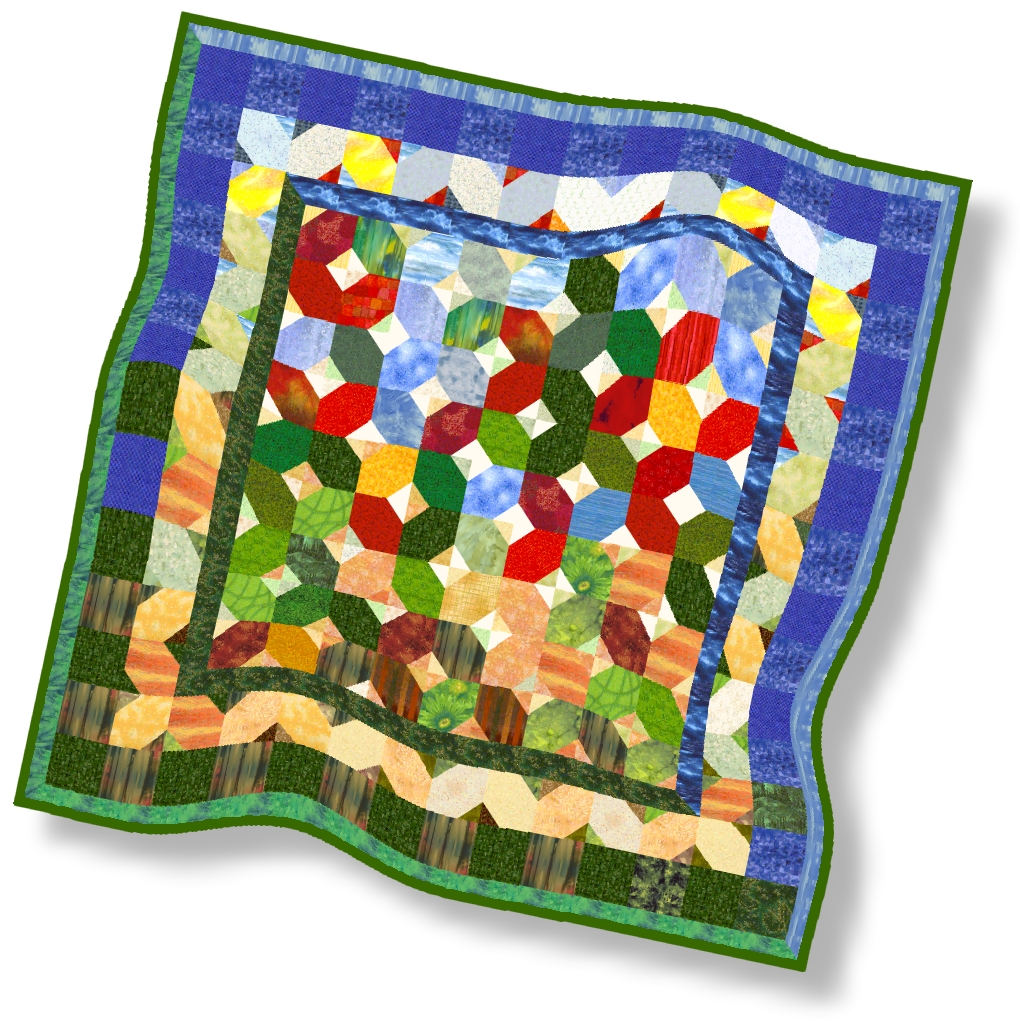 folded quilt clipart