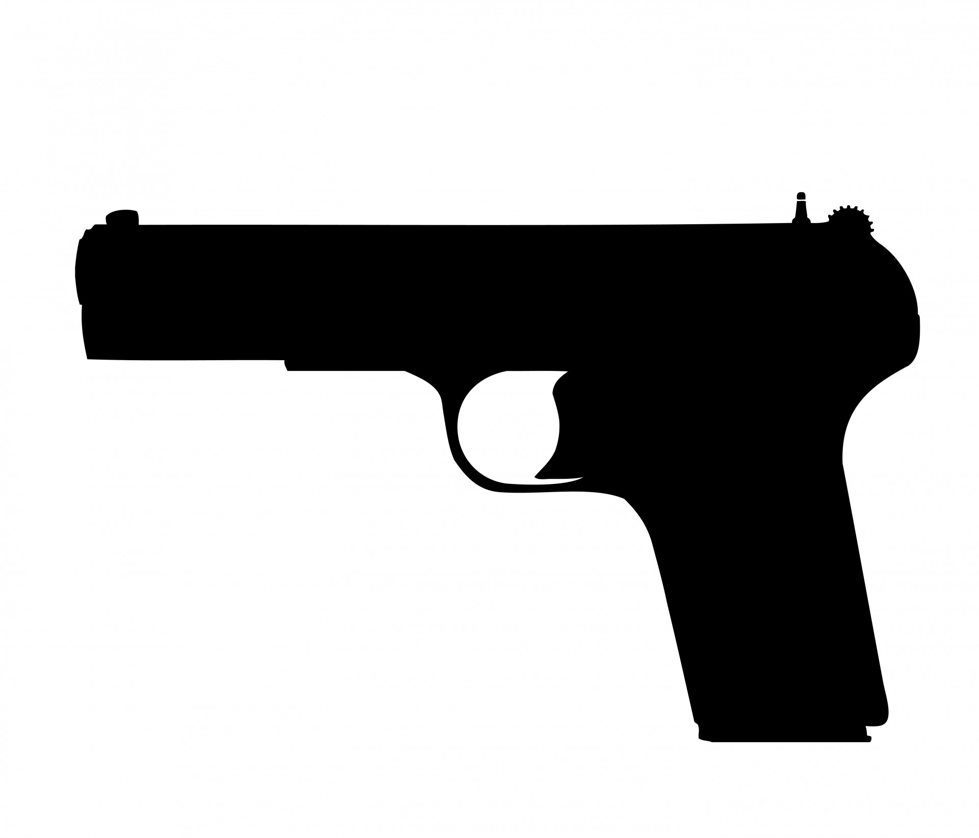 Pistol Silhouette Image - Free Vector Graphic for Design & Editorial Use