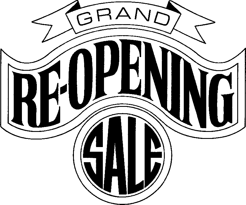 Grand Reopening Clipart
