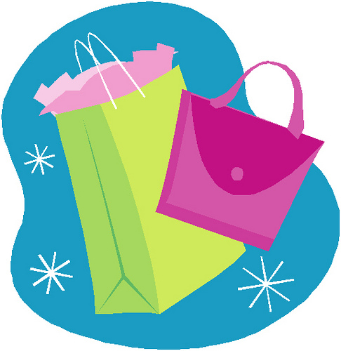 Shopping Bags and Handbag Illustration - Retail & Fashion Visual Asset