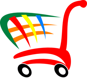 Colorful Shopping Cart Icon for E-Commerce Websites