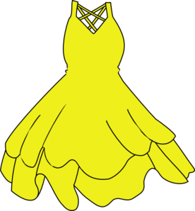 Yellow Dress Clip Art