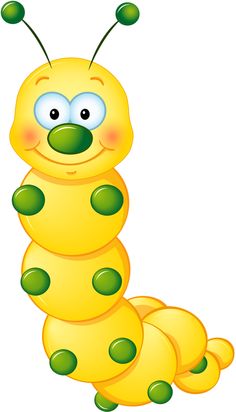Friendly Cartoon Caterpillar Illustration for Kids’ Content