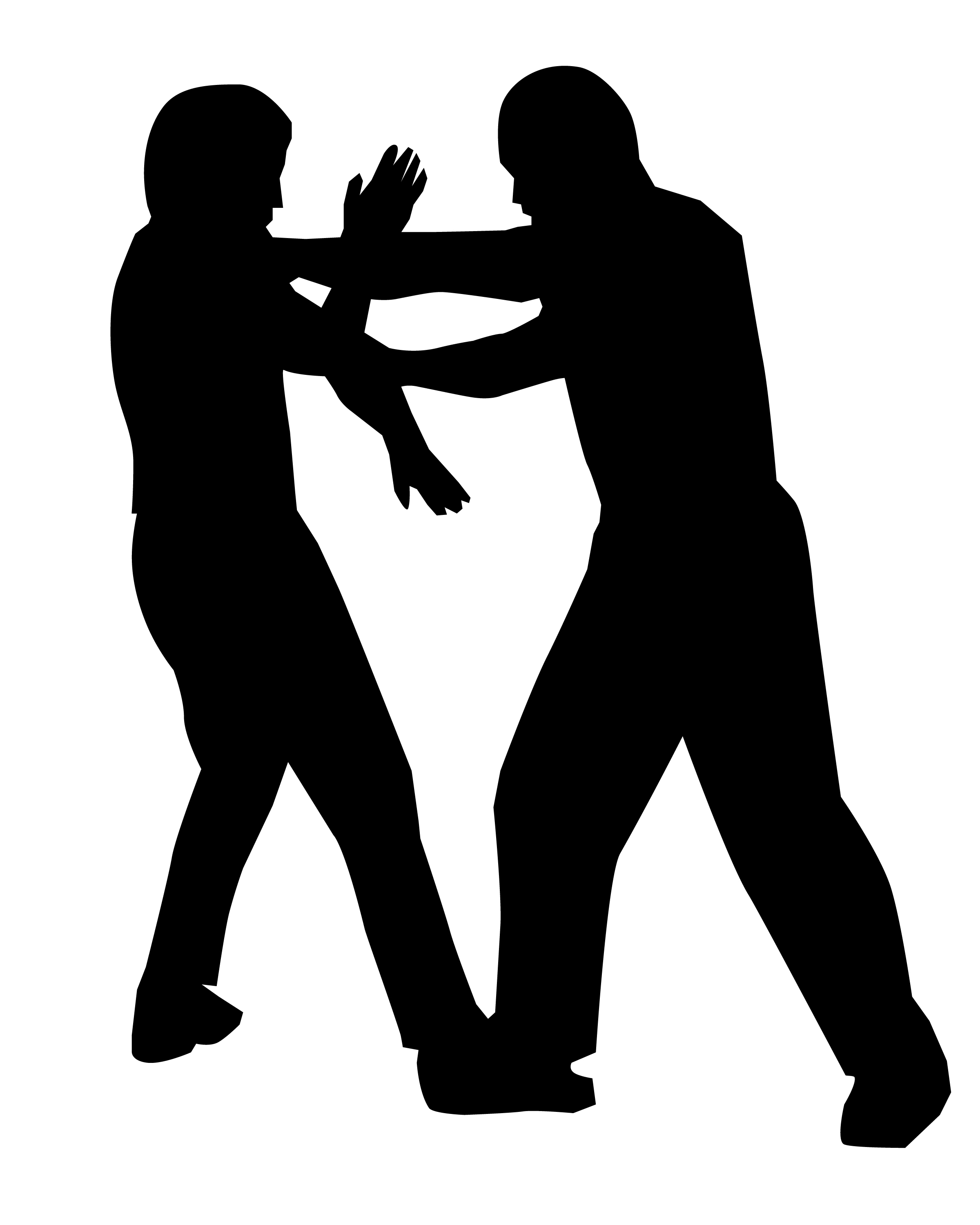 Self-Defense Training Silhouette - Practical Personal Safety Techniques