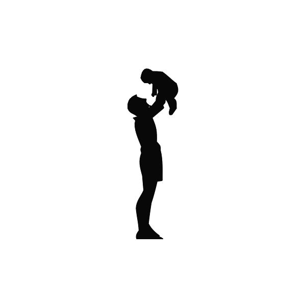Parent Lifting Child Silhouette - Symbol of Love and Connection