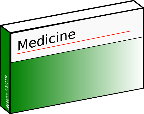 Medicine Box Illustration - Generic Pharmaceutical Packaging Example