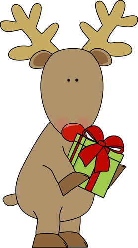 cartoon clipart reindeer