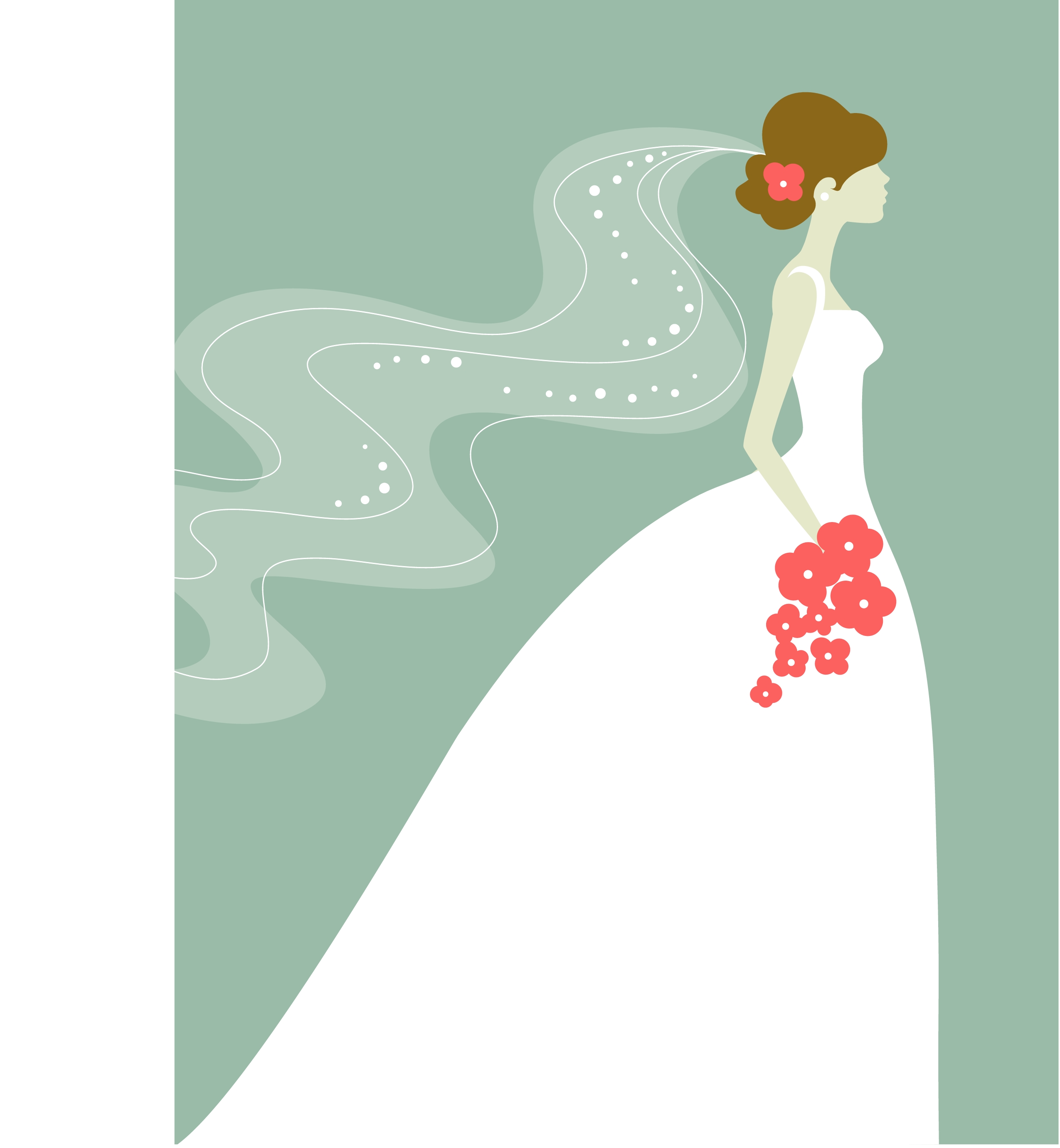 Modern Bride Clipart