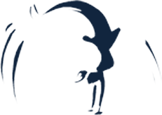 Solid navy blue background with a subtle vertical fold or crease on the right edge.