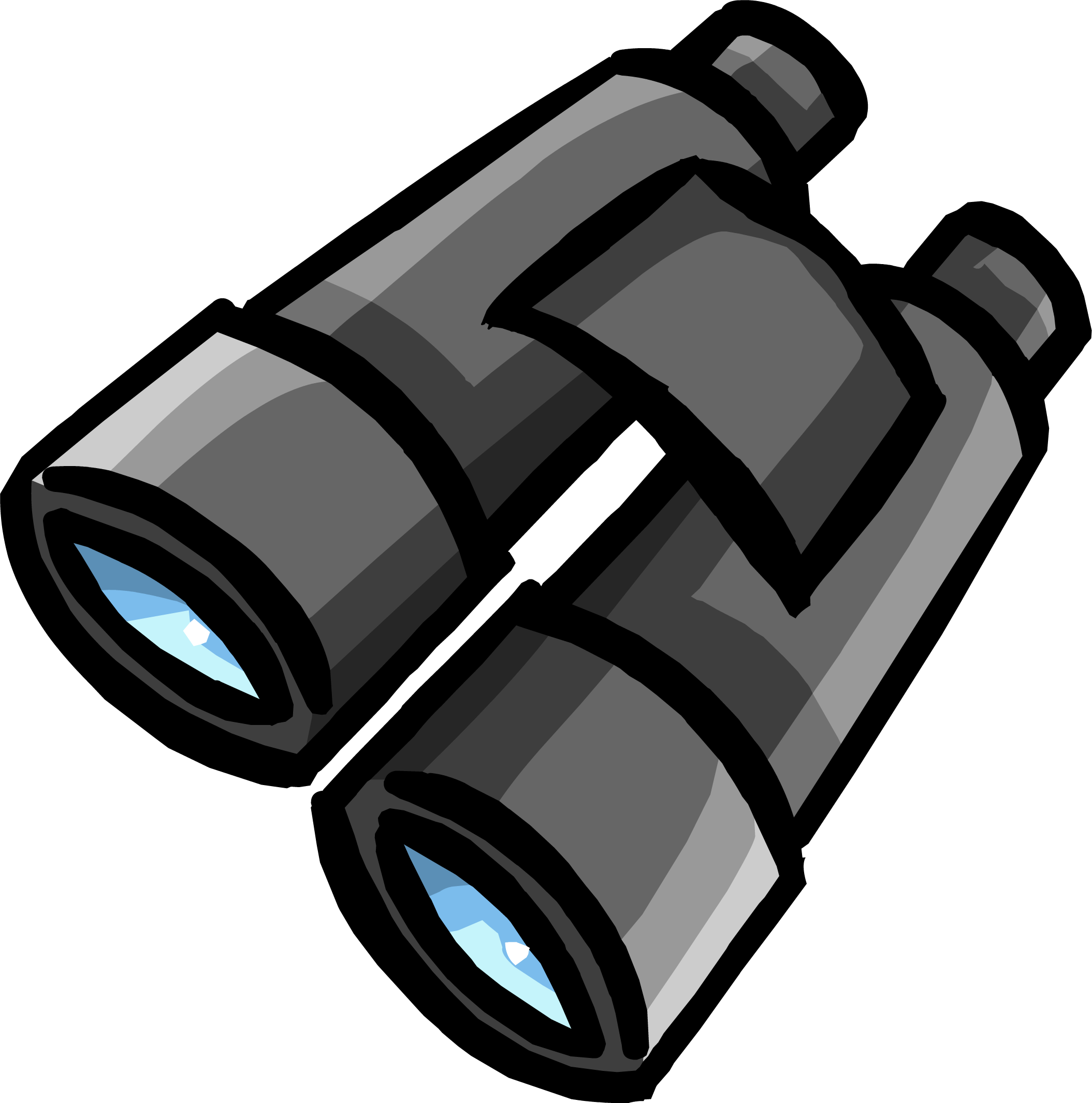Spying Binoculars Clipart