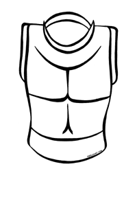 cosplay armor breastplate clipart