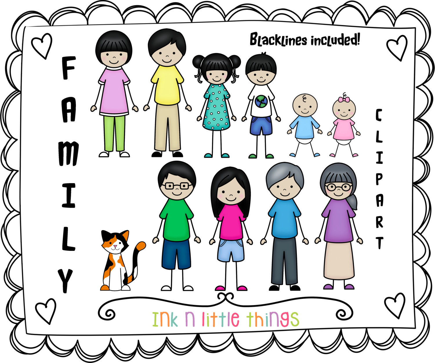 Clip Art Of Family 