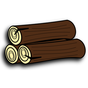 Wooden Logs Illustration - Firewood, Construction, or Craft Use