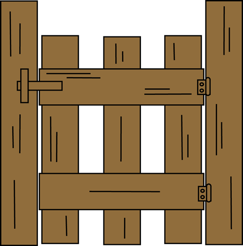 Wooden Gate Clipart 