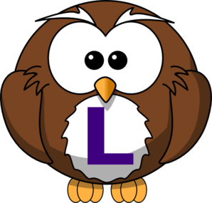 Cartoon Owl with Letter L - Educational Illustration for Kids