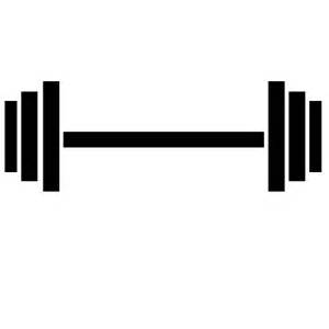 Clip Art Of Barbell Weights Clipart 