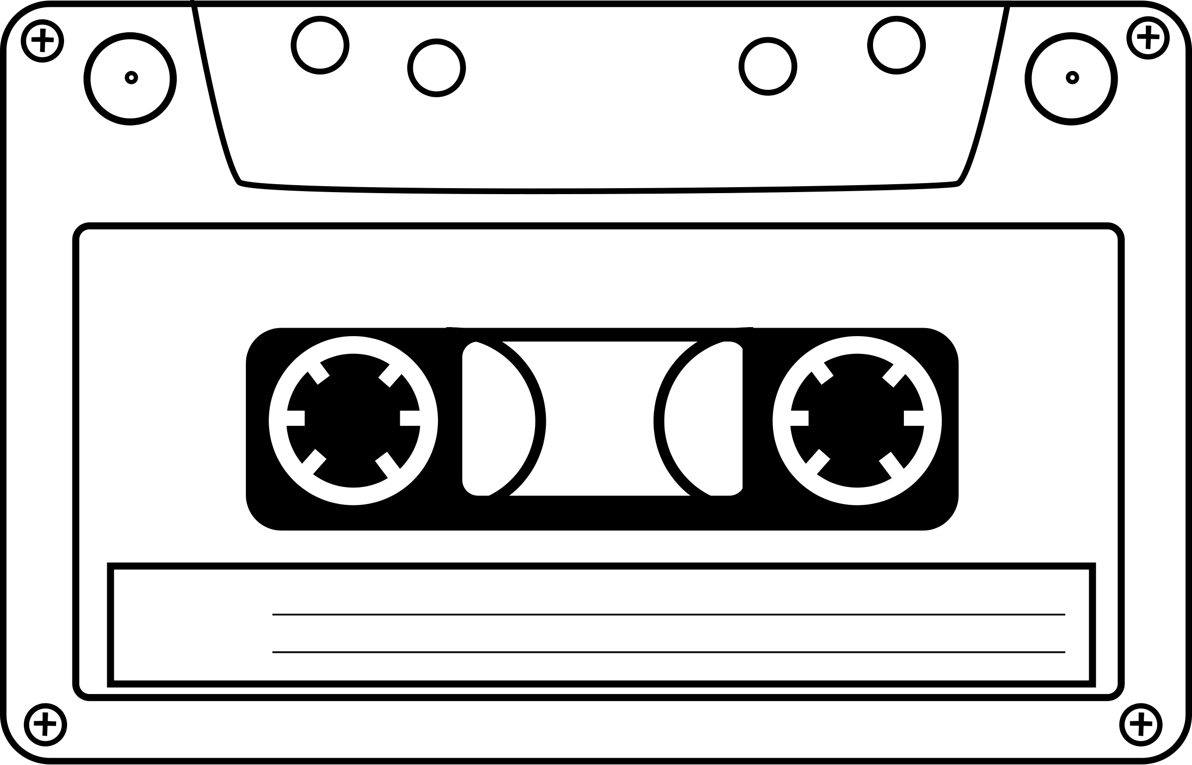 Walkman Cassette Player Printable Template
