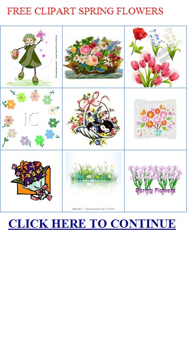 FREE CLIPART SPRING FLOWERS 