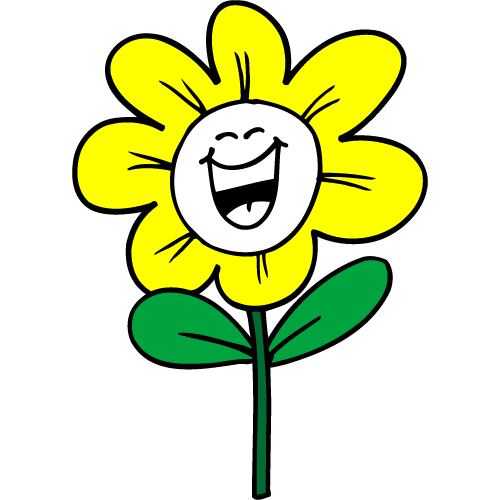 Happy Smiling Flower Illustration - Free Clipart for Kids & Educators
