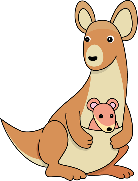 Cartoon Clip Art Kangaroo Clip Art Library