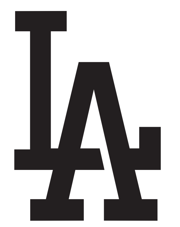 Los Angeles Dodgers Logo Pumpkin Stencil 