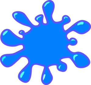 Free Blue Paintball Splat Clip Art