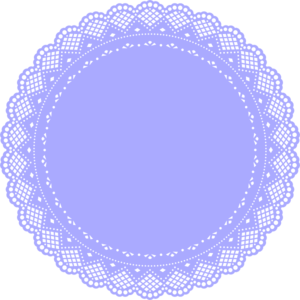 Lavender Scalloped Circle Graphic - Free Decorative Element for Web Design