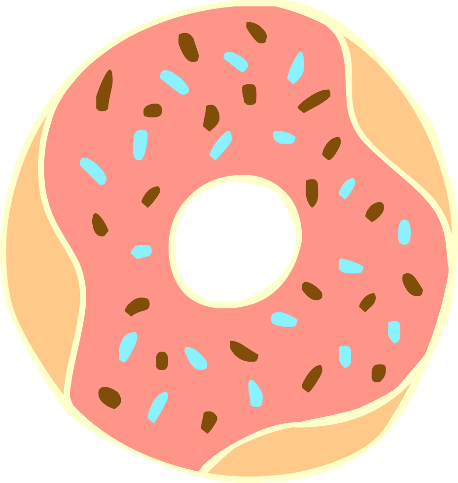 Cute donut clipart free clip art image image
