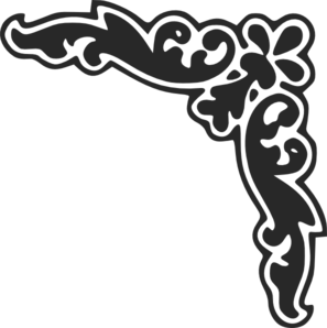 Decorative Corner Design Clip Art 