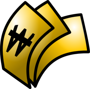 Golden document icon with a crossed-out currency symbol, representing financial redaction or privacy.