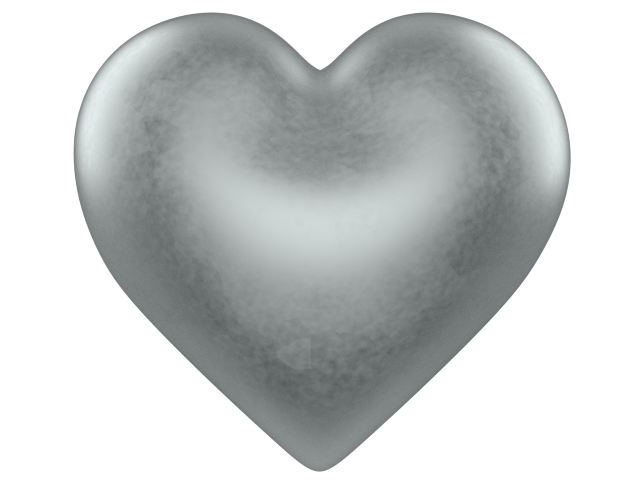 Silver Hearts Clipart 
