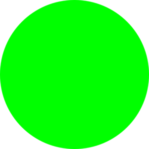 Solid lime green circle on transparent background, used for chroma keying or graphic design.