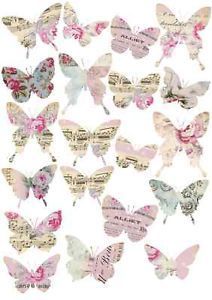 Handcrafted Paper Butterflies with Floral & Sheet Music Designs