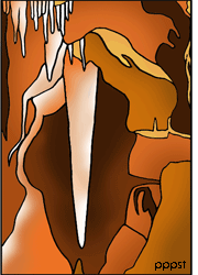 Cave Formations: Stalactite and Stalagmite Artwork
