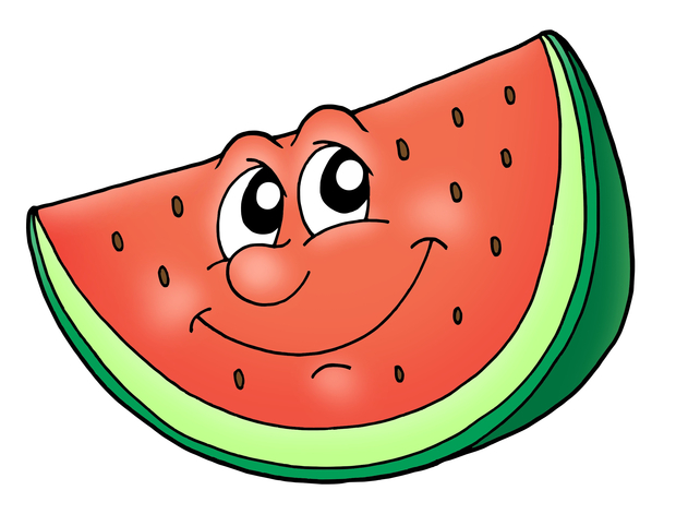 Friendly Cartoon Watermelon Slice - Fun Food Illustration