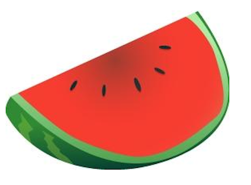Fresh Watermelon Slice - Juicy Summer Fruit Illustration