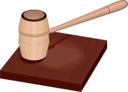 Gavel and Sound Block - Symbol of Judicial Authority and Legal Proceedings