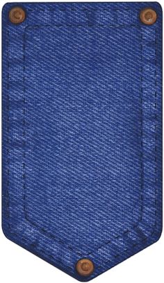Close-up of a classic blue denim pocket with three copper rivets and visible stitching.