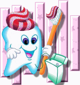 Fun Dental Hygiene Illustration for Kids - Tooth Brushing Cartoon