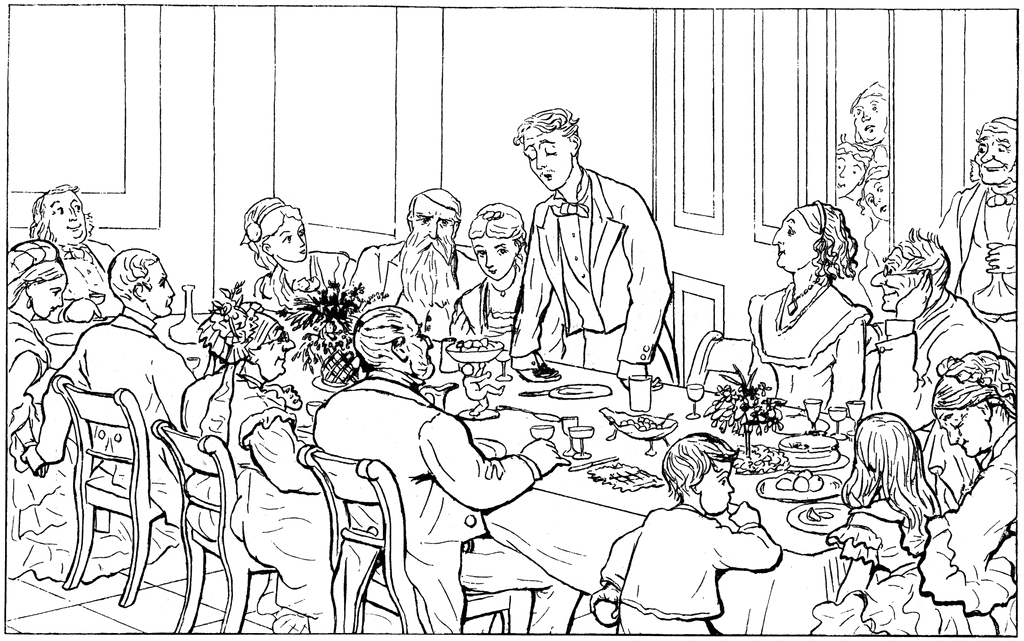 Clipart Family Dinner 