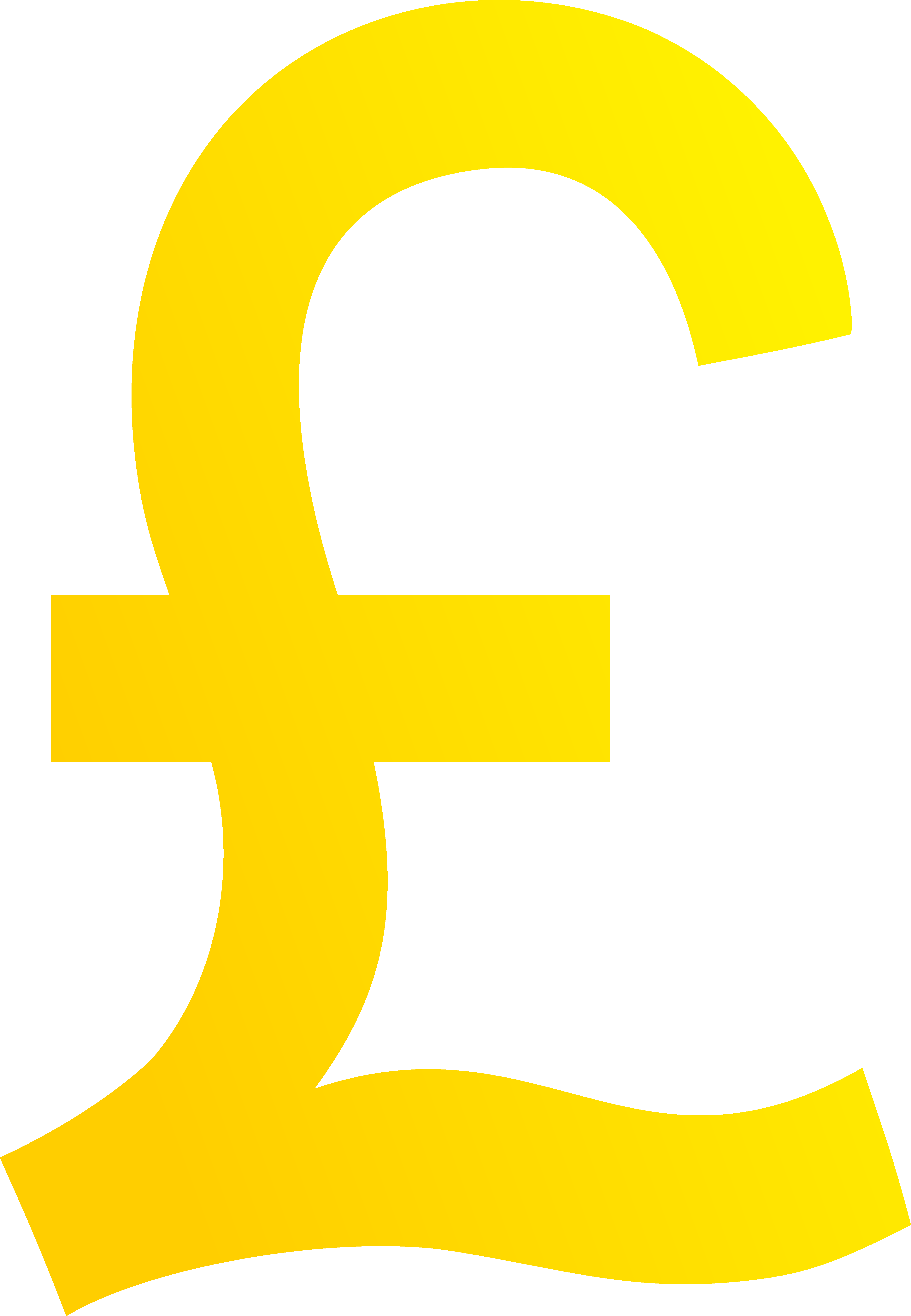 Gold Pound Sterling Symbol Clip Art Library
