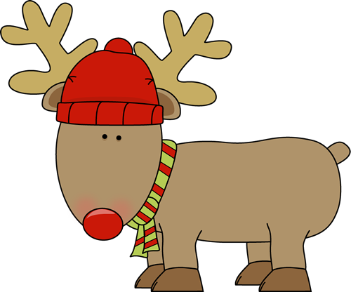 Cute Christmas Reindeer Illustration - Free Holiday Clipart