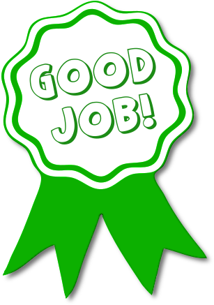 Good Job Badge - Positive Recognition Reward Icon