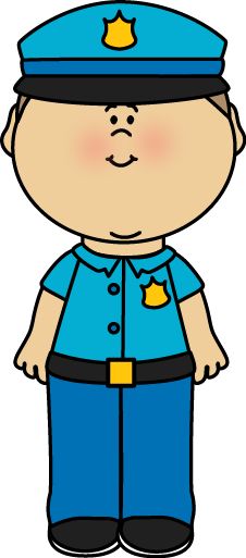 Cartoon Police Officer Illustration for Kids’ Educational Content