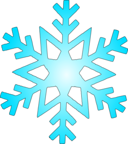 Cyan Snowflake Icon - Winter Symbol for Web and Print Design