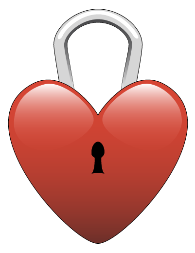 Heart Lock Icon - Symbol of Love, Security, and Privacy