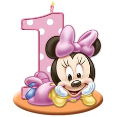 Minnie Mouse First Birthday Clipart - Free Download for Celebrations